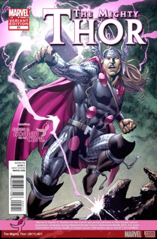 Portada alternativa del The Mighty Thor 21