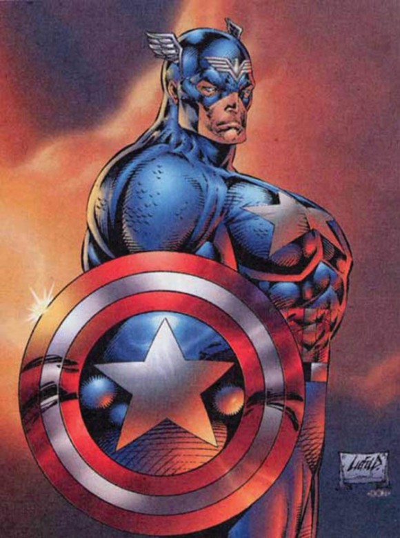 Capitán América de Rob Liefeld