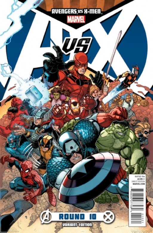 Portada del Avengers Vs. X-Men 10