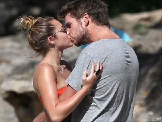 Liam Hemsworth y Miley Cyrus