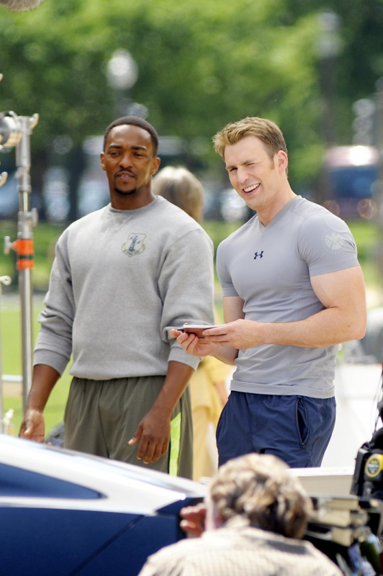 Chris Evans y Anthony Mackie