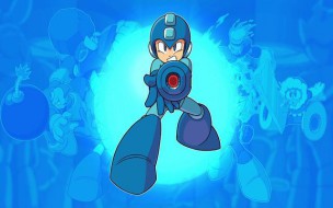 Poster de la primera entrega de Mega Man