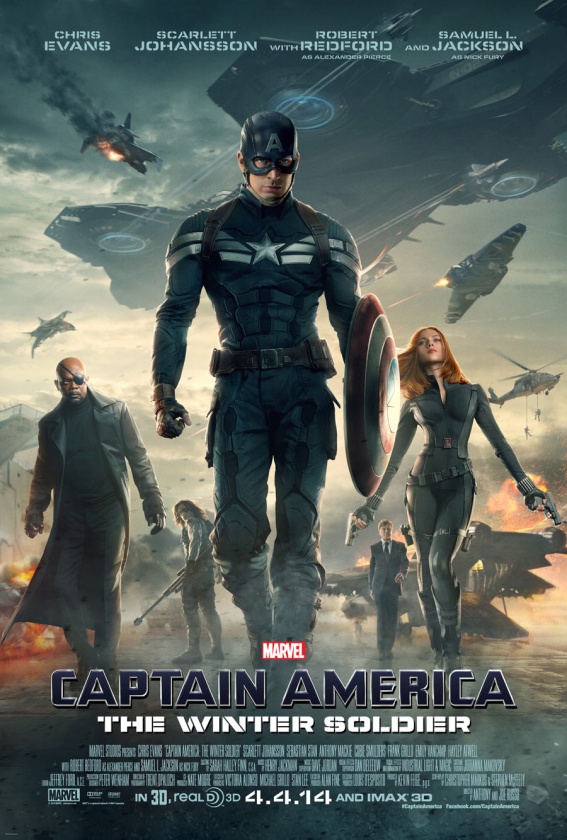 Capitan america 2 poster grupal