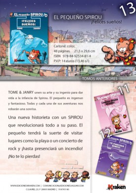 Pequenyo Spirou 13 nota de prensa