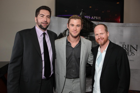 Drew Goddard, Chris Hemsworth y Joss Whedon