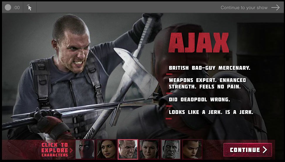 Deadpool biografía de personajes Ajax