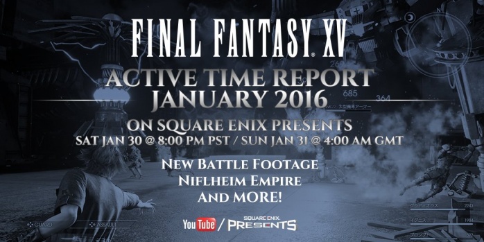 Final Fantasy XV active time report enero