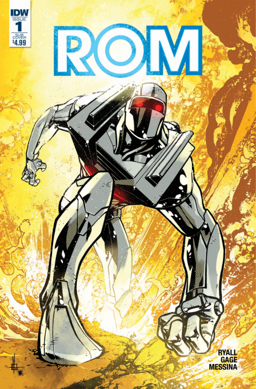 ROM #1, portada de Zach Howard