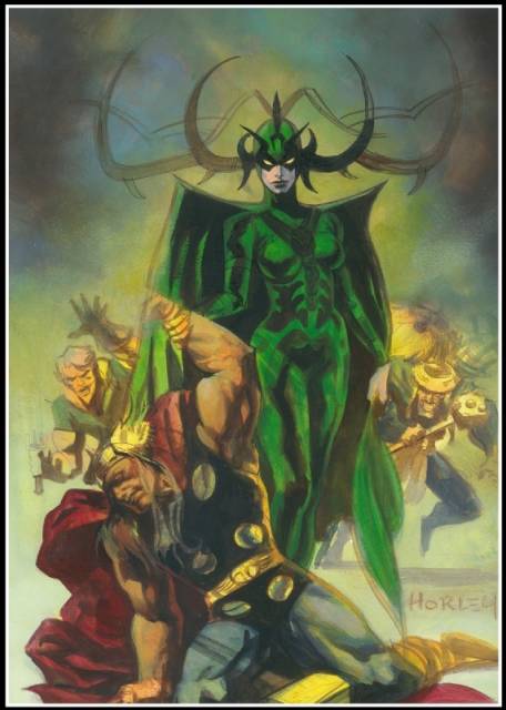 Hela defeats Thor - Alex Horley