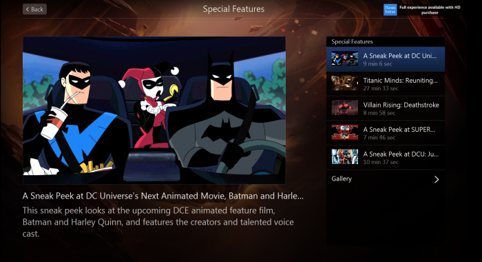 Batman and Harley Quinn itunes