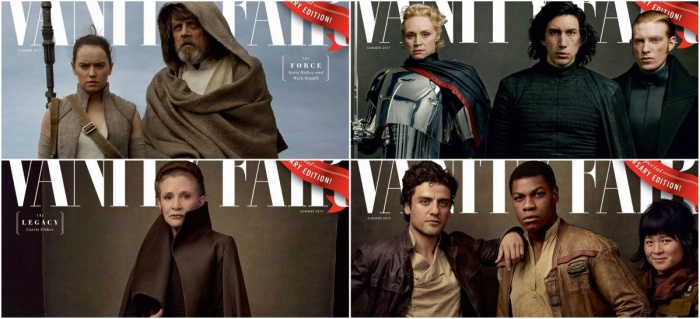 Desveladas las portadas de Vanity Fair sobre 'Star Wars: Los últimos Jedi'