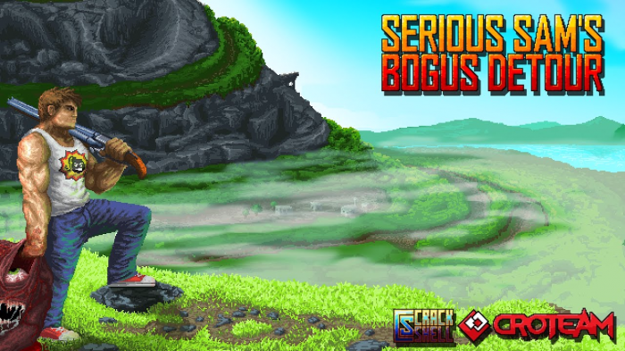 'Serious Sam Bogus Detour' un juego arcade y con vista cenital de Devolver Digital