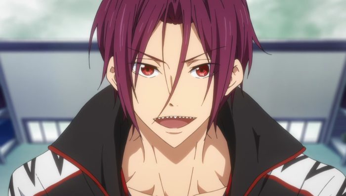 rin free dientes afilados puntiagudos anime