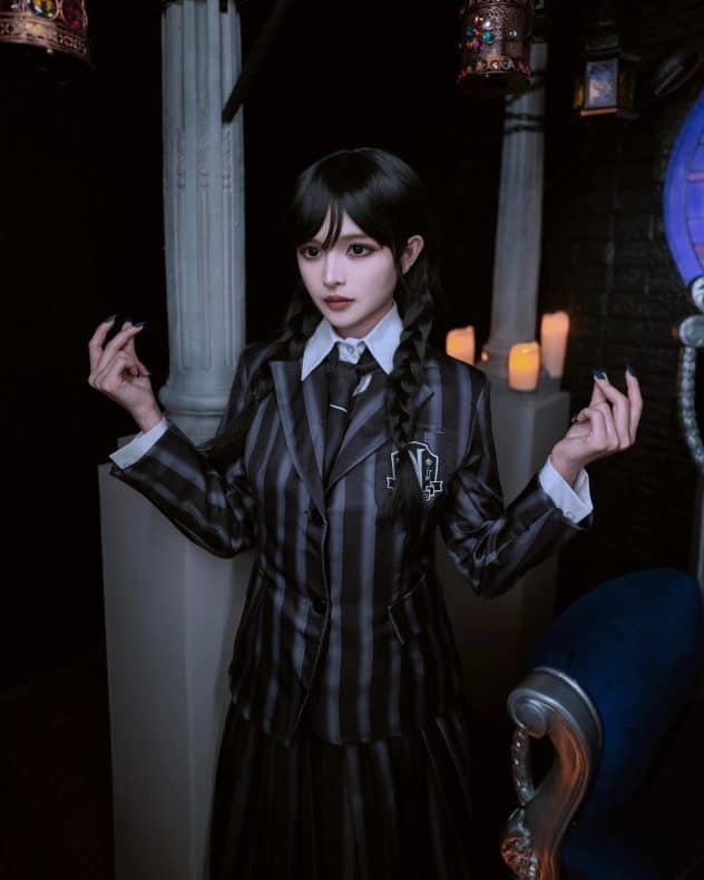 Miércoles Addams - Cosplay de Miércoles - Mingmihoo