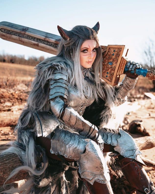 Cosplay de Blaidd - Jessica Nigri - Elden Ring