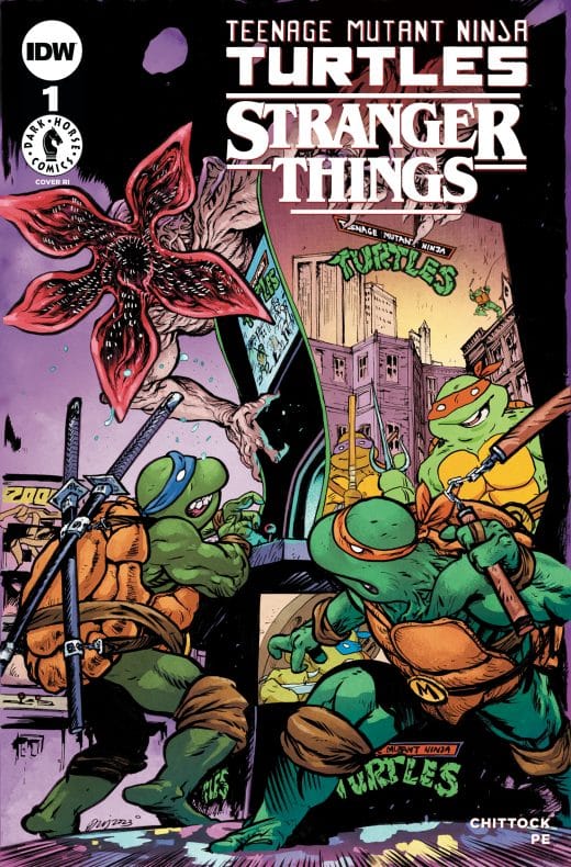 Tortugas Ninja Stranger Things comic