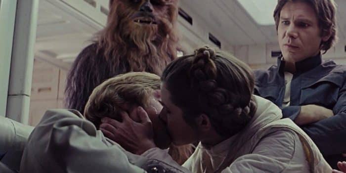 Beso Luke y Leia - Star Wars