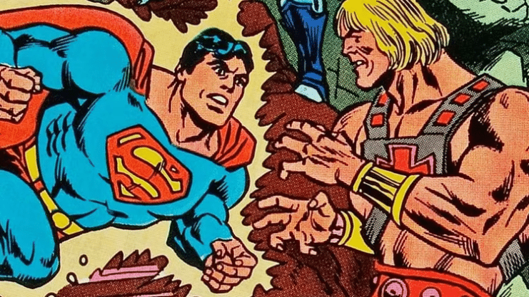 Superman crossovers, Superman He-Man, Superman Predator, Superman vs Hulk