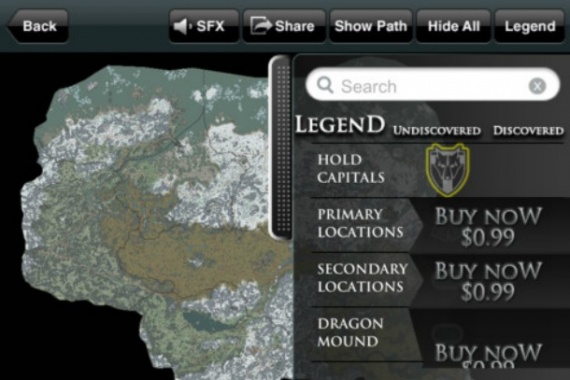 Nueva App oficial de “Skyrim” descargable para IOS