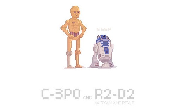 Arte en pixeles de Star Wars