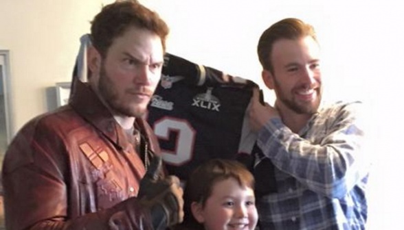 Chris pratt y Chris Evans en Christopher's Haven