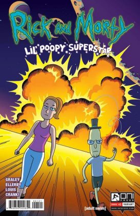 Rick and Morty Lil' Poopy Superstar Portada alternativa de Megan Levens