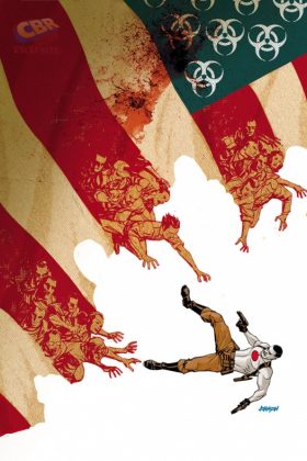 Bloodshot U.S.A. Portada alternativa de Dave Johnson