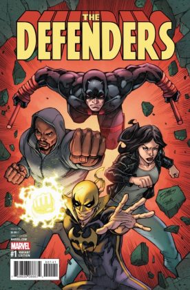 Brian Michael Bendis, Daredevil, David Marquez, Defensores, Jessica Jones, Luke Cage, Marvel, Puño de Hierro, The Defenders