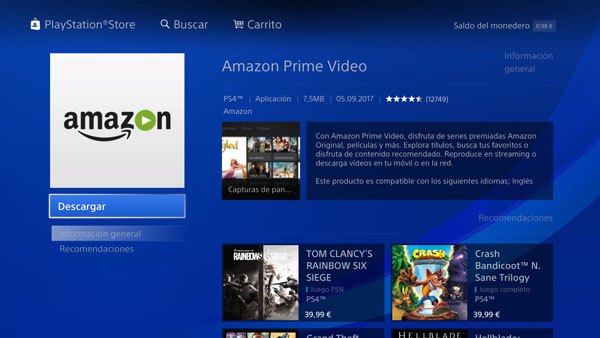 El servicio de Amazon Prime Video ya está disponible en