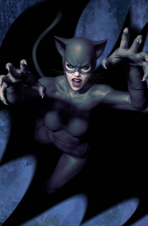 Adam Hughes, Batman, Catwoman, DC Comics, Frank Cho, Gabriele Dell'Otto, J.Scott Campbell, Jeehyung Lee, Jim Lee, Scott Williams, Stanley Lau, Travis Charest