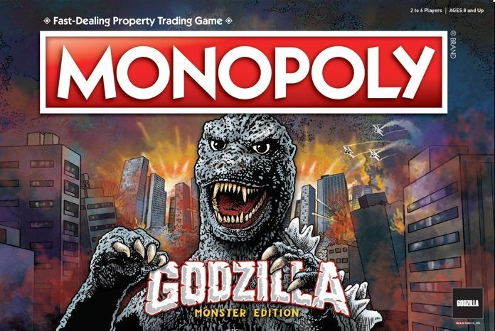 Godzilla, Jenga, Monopoly