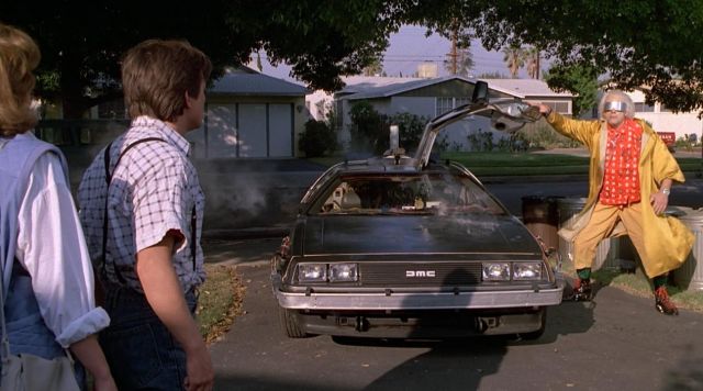 El DeLorean de Marty McFly en Regreso al futuro