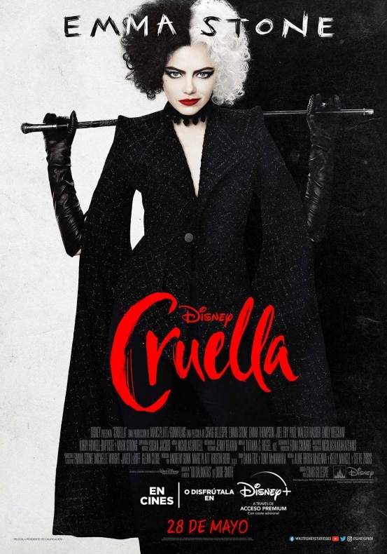 101 dálmatas, Cruella, Disney, Emma Stone, Emma Thompson, Mark Strong