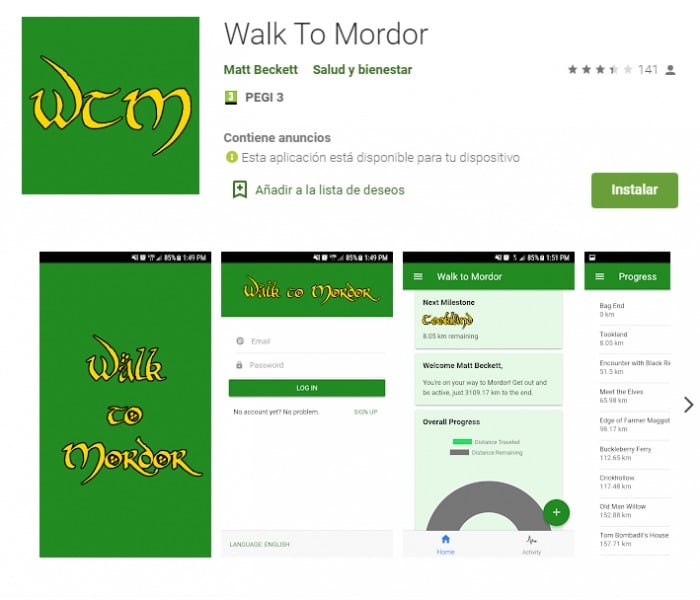 Walk to Mordor - Camina hasta Mordor