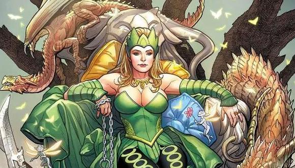 Loki le legó los poderes de Amora la Hechicera cuando su ciudad se convirtió en Nuevo Asgard