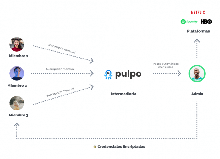 Pulpo compartir