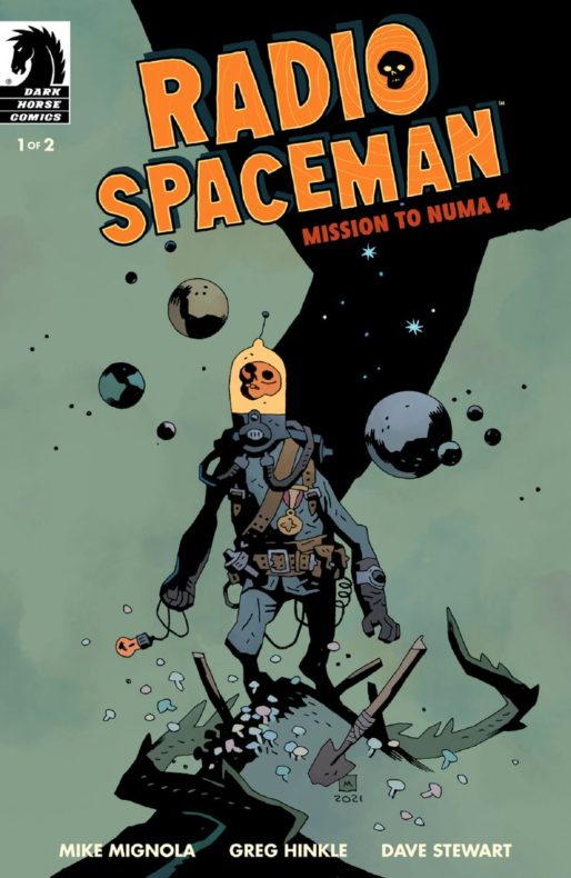 Portada principal de Radio Spaceman de Mike Mignola