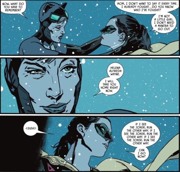 Selina aconseja a su hija Helena en Batman/Catwoman Special #1