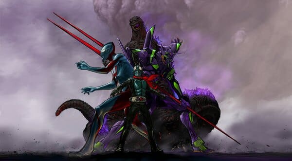 Evangelion, Godzilla, Kamen Rider, Noticia cine, Shin Japan Heroes Universe, Ultraman