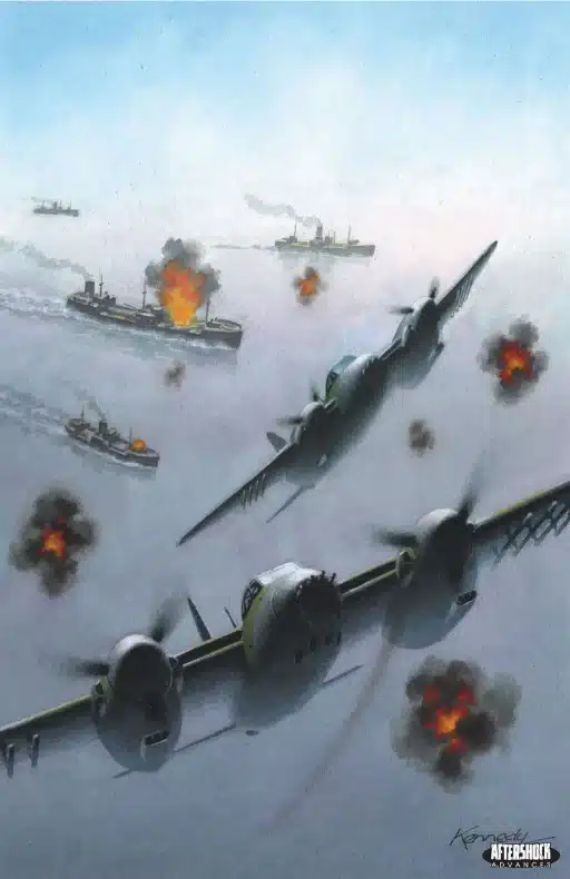 AfterShock, Garth Ennis, Havilland DH.98 Mosquito, Keith Burns, Mossie, Out of the Blue, Planeta Cómic