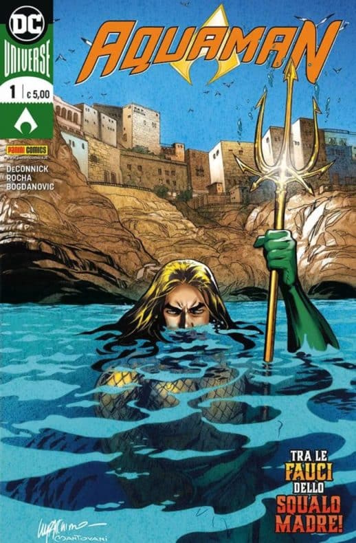 Andrea Sorrentino, Aquaman, Batman, DC, Flash, Francesco Mattina, Gabrielle Dell'Otto, Green Lantern, Harley Quinn, Italia, Lee Bermejo, Leviatán, Liga de la Justicia, Milán, Milo Manara, Módena, Nápoles, Roma, Superman, Verona, Wonder Woman