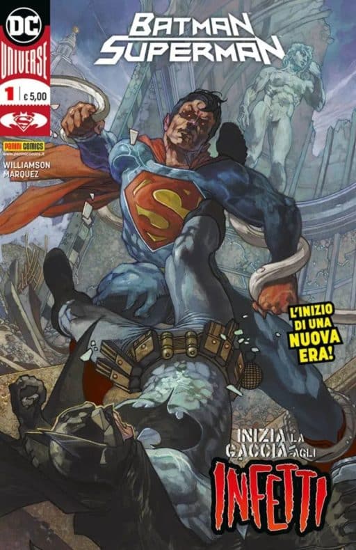 Andrea Sorrentino, Aquaman, Batman, DC, Flash, Francesco Mattina, Gabrielle Dell'Otto, Green Lantern, Harley Quinn, Italia, Lee Bermejo, Leviatán, Liga de la Justicia, Milán, Milo Manara, Módena, Nápoles, Roma, Superman, Verona, Wonder Woman