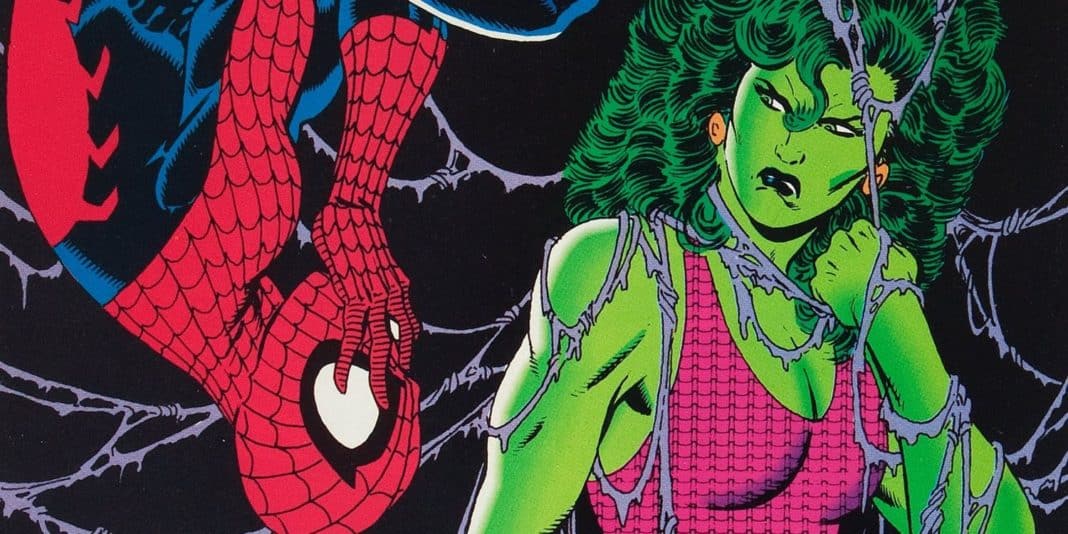 She-Hulk y Spiderman Portada