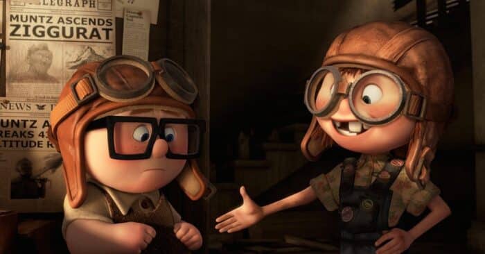 Carl y Ellie en la intro de Up