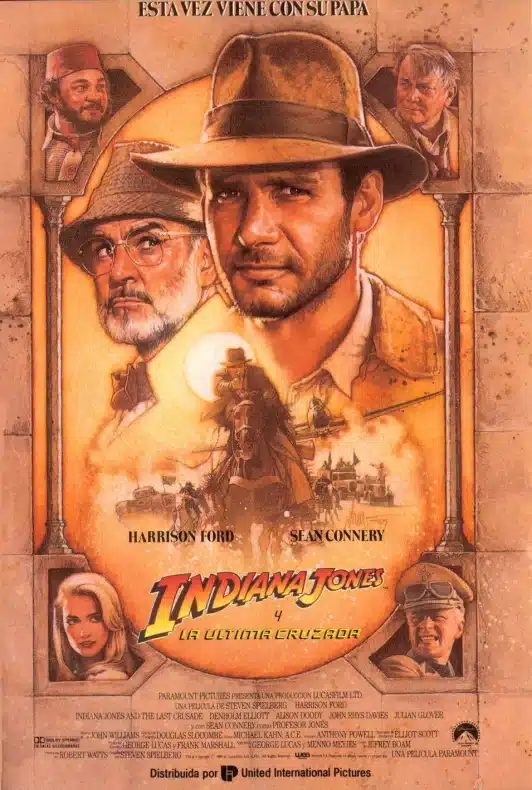 Póster promocional Indiana Jones y la última cruzada