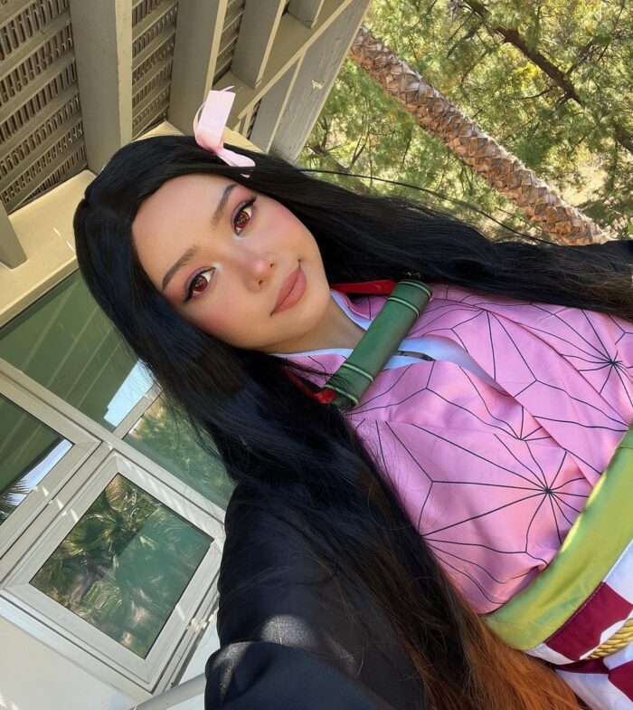 Bella Poarch realiza un asombroso cosplay de Kimetsu no Yaiba