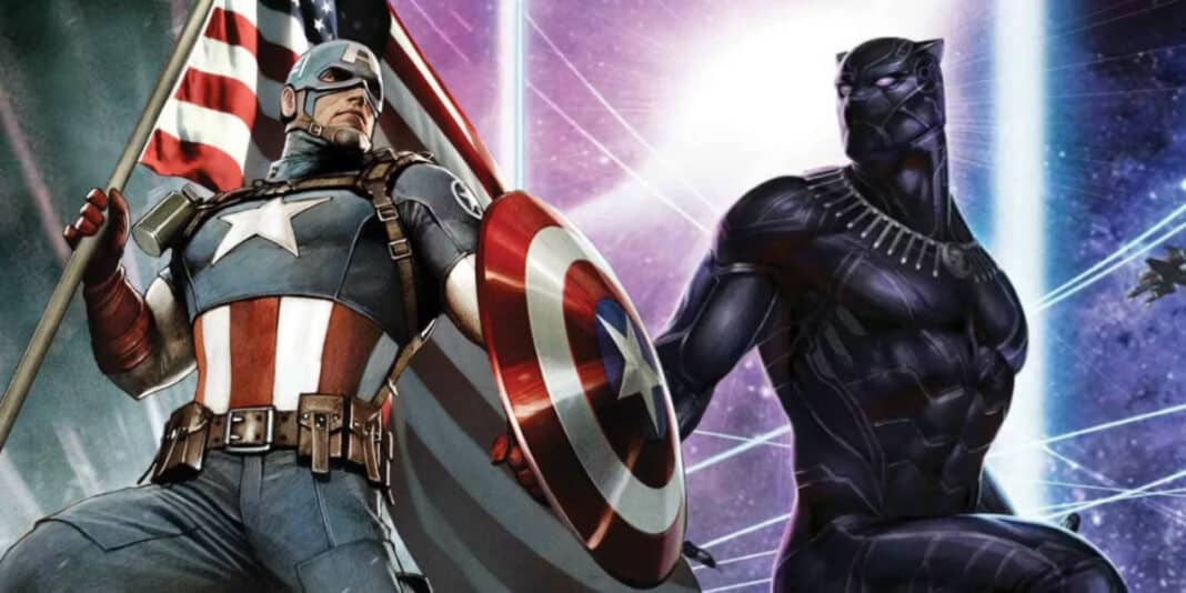 black panther capitan america.