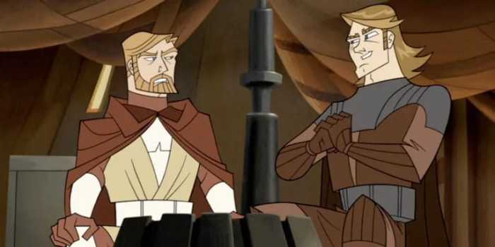 Star Wars anakin cicatriz obiwan guerra clones