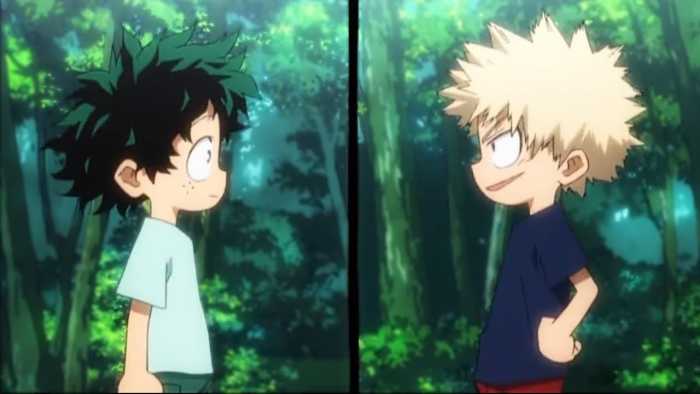 Midoriya Bakugo Kacchan Deku My hero academia amigos desde niños