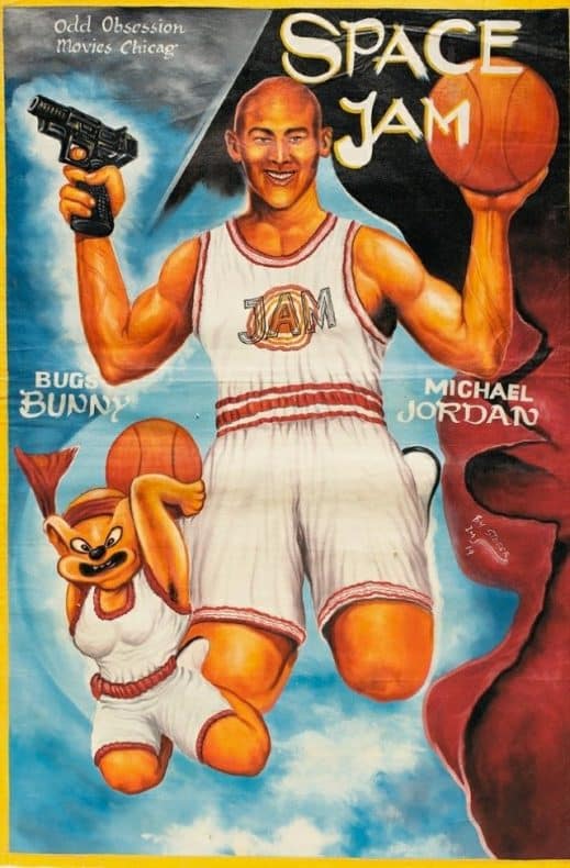 Carteles de cine clásicos africanos Space Jam